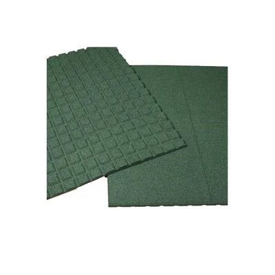 Safety Mats for Play and Protect - 1m x 1m Rubber Tiles, Anti-Slip, Weather-Resistant, Insulated, Ideal for Playgrounds, Gyms, Pools