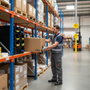 Additional Heavy Duty Chipboard Shelf for Industrial Shelving - Blue & Orange