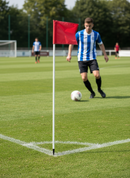 Premium Flexible Corner Pole 22mm Diameter, 1.8m Height with Durable Base for Clear Pitch Indication - Detail View