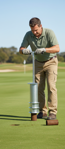Premium Turf Hole Cutter with Standard Blades - Compact Design, Lightweight, and Professional Performance for Golf Course ...