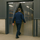Heavy-Duty Clear PVC Strip Curtains – Fixed Size, Energy-Saving Doorway Curtains for Pedestrian & Vehicle Access