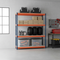 Heavy Duty Garage Shelving Unit - 1600mm High - 500kg Load Capacity - Blue & Orange