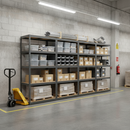 Premium Industrial Shelving - 2130mm High - 200/280kg Capacity - Grey
