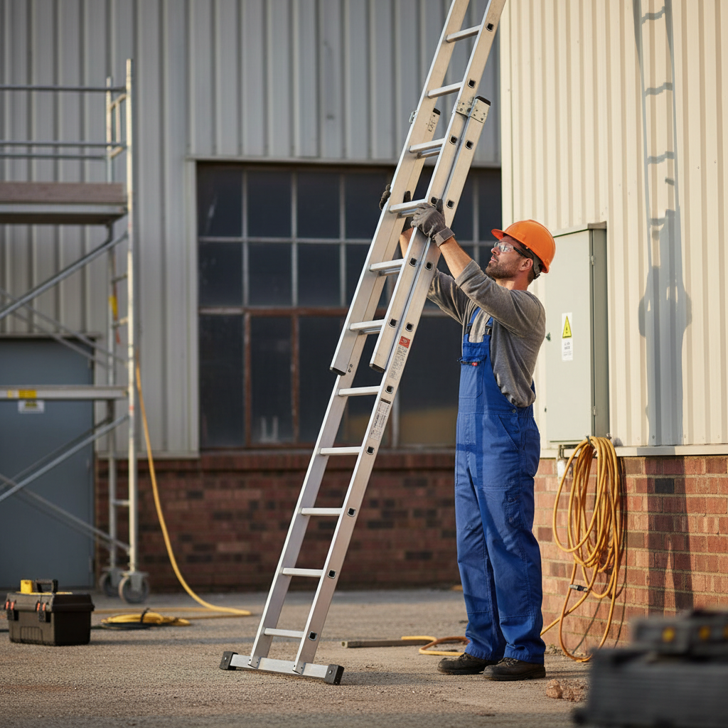 Square Rung Double Extension Ladders - 7 Sizes - Professional ...