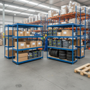 Premium Industrial Shelving Unit - 1980mm High - 400kg Capacity - Chipboard