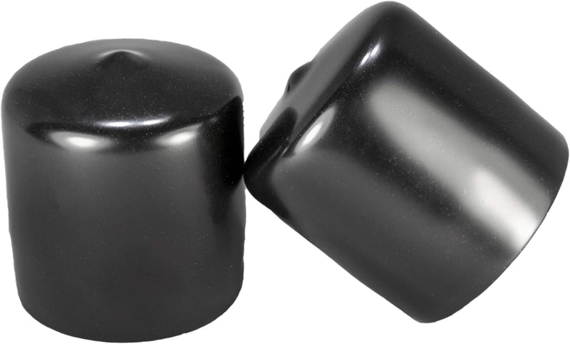 High Durable Black PVC Round Flexible Caps For Multiple Uses - Pack of 120