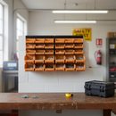 Heavy Duty Wall Mounted Louvre Panel Parts Bin Kits for Storage