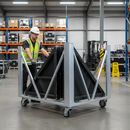 Premium Heavy Duty Stage Pit Barrier Trolley for Safe Event Management and Efficient Logistics - Main Product Image