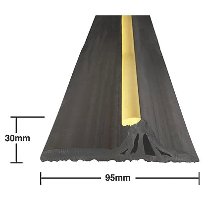 Heavy Duty Black Thermoplastic Garage HD Threshold Seal For Garage & Commercial Doors