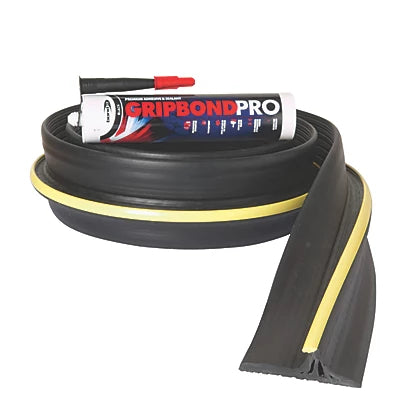 Heavy Duty Black Thermoplastic Garage HD Threshold Seal For Garage & Commercial Doors