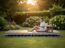 Professional Heavy Duty 8 x 4ft Portable Stage Deck with Aluminium Frame and Non-Slip Plywood Surface - Main Product Image