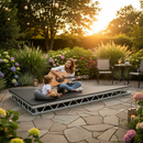 Premium Heavy Duty 8 x 4ft Triangle Portable Stage Deck with Non-Slip Coating and Bolt Together Construction - Main Produc...