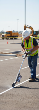 Premium Aerosol Marking Rod One Wheel Applicator for Sports Turf and Ground Signage - Detail View