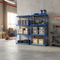 Heavy Duty Industrial Shelving 1600mm High - 280kg Capacity - ISO Certified Blue Steel Racking UK