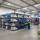 Premium Industrial Shelving - 2440mm High - 200kg Load Capacity - Chipboard - Blue Finish