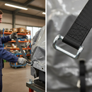 Premium Heavy Duty Bottom Strap 43mm Width and 800mm Length with Closed Rave Hook Fitting