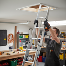 Premium Aluminium Loft Ladder with Handrail - 2 Section