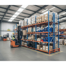 Heavy Duty Industrial Shelving Unit - 2440mm High - 340kg Capacity - Galvanised Steel Shelves