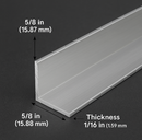 High-Strength Aluminium Unequal Angle 40mm x 20mm x 2mm – 6063-T6 | Light, Tough & Rust-Resistant