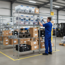 Premium Chrome Wire Shelving Unit - 1820mm High - 300kg Capacity