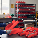 Heavy Duty Flat Pack Corrugated Plastic Parts Bins - Versatile Storage Solution