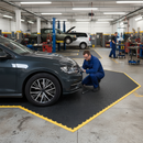 Premium Interlocking Floor Tiles Kit - Coin Pattern for Garages