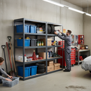 Premium Garage Shelving - 1800mm High - 200/280kg Load Capacity - Grey