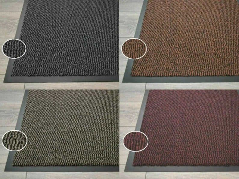 Door Mat Indoor Outdoor - Heavy Duty Rubber, Floor and Kitchen Mats - Non Slip, Washable and Dirt Trapper Doormats Super Absorbent Barrier Matts