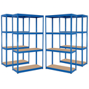Premium Heavy-Duty Boltless Garage Shelving Unit – 280 kg Per Shelf | Ideal For Warehouse & Stockroom