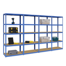 Premium Heavy-Duty Boltless Garage Shelving Unit – 280 kg Per Shelf | Ideal For Warehouse & Stockroom