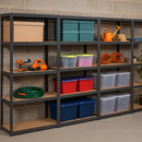 Premium Heavy-Duty Boltless Garage Shelving Unit – 280 kg Per Shelf | Ideal For Warehouse & Stockroom