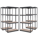 Premium Heavy-Duty Boltless Garage Shelving Unit – 280 kg Per Shelf | Ideal For Warehouse & Stockroom