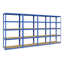 Premium Heavy-Duty Boltless Garage Shelving Unit – 280 kg Per Shelf | Ideal For Warehouse & Stockroom