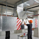 Premium High-Performance Semi-Rigid Mineral Wool Insulation Slab for Thermal and Fire Protection of Rectangular Ductwork -...