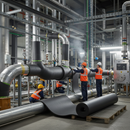 Premium Flexible Insulation Roll Sheet for HVAC, Plumbing & Industrial Applications with Class O Fire Rating and Moisture ...