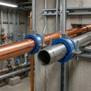 Premium Silicone Lined Pipe Support Clips for Steel and Copper Pipes Up to 63mm with Low-Friction and Durable Construction...