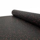 Premium 8mm High-Performance Rubber Gym Flooring with Red Flecks - Durable, Slip-Resistant, and Noise-Reducing Full Roll C...