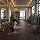 Premium 8mm High-Performance Rubber Gym Flooring with Red Flecks - Durable, Slip-Resistant, and Noise-Reducing Full Roll C...