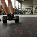 Premium 8mm High-Performance Rubber Gym Flooring with Red Flecks - Durable, Slip-Resistant, and Noise-Reducing Full Roll C...
