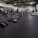 Premium 8mm Heavy Duty Rubber Gym Flooring with Black-Purple Fleck Design for Durability and Safety - Full Roll Coverage -...