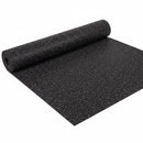 Premium 8mm Heavy Duty Rubber Gym Flooring with Black-Purple Fleck Design for Durability and Safety - Full Roll Coverage -...