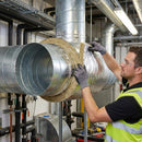 Premium Flexible Glass Mineral Wool Roll for Thermal Insulation of Circular Metal Ductwork with Vapour Barrier and High Th...