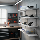 Premium Twin Slot Wall Mounted Shelving - 900mm Wide - Heavy Duty Melamine