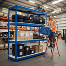 Premium 2440mm Heavy Duty Melamine Shelving | 400kg Capacity | Blue Racking UK