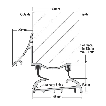 Professional Grade Trimline Threshold Superior Door Protection