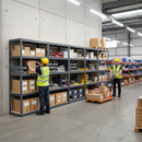 Heavy Duty Industrial Shelving Unit - 1800mm High - 200/280kg Capacity - Grey