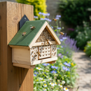 Premium Citizen Science Bee Hotel - Eco-Friendly Nester with Diverse Chamber Materials and Tube Lengths for Pollinator Hab...