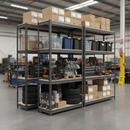 Heavy Duty Industrial Shelving - 1600mm High - 500kg Capacity - Grey