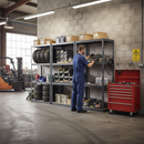 Premium Boltless Garage Shelving Unit | 1600mm High | 200kg Per Shelf | Grey Heavy-Duty Storage