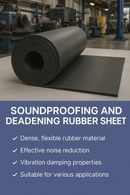 Heavy-Duty Rubber Sheet Roll – Soundproofing, Vibration Control for Home & Industrial Use